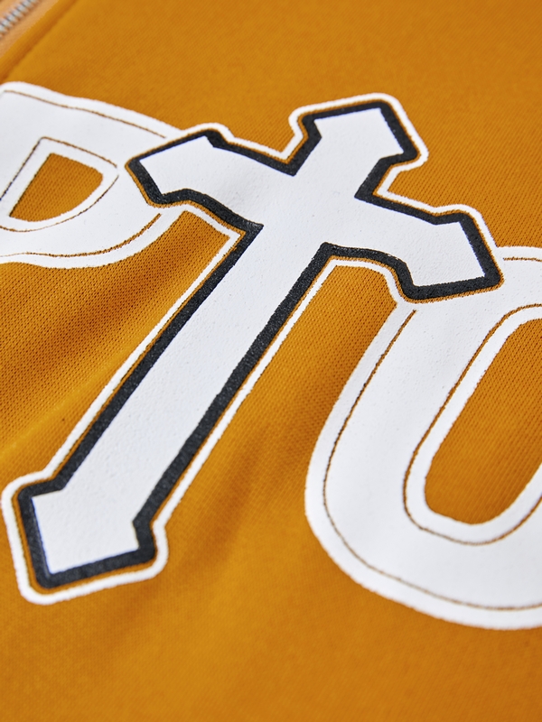 Men's Hip Pop Print Full Zipper Oversized Hoodie-5