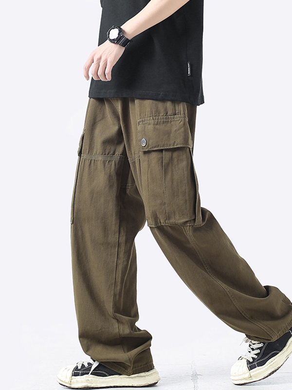 Men's Big Pocket Cargo Pants-2